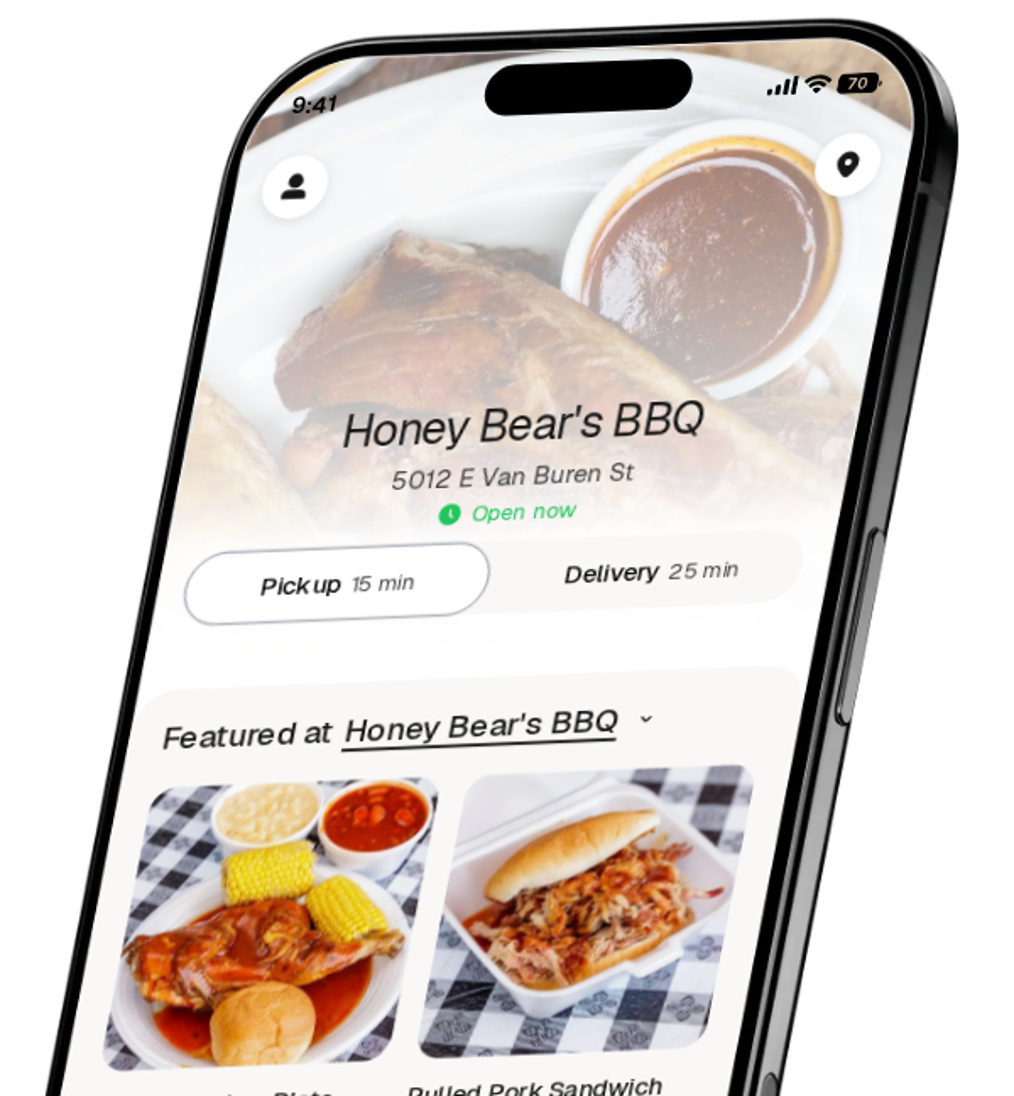 Honey Bear's BBQ app preview
